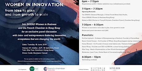 Women in Innovation: from Idea to Plan and from Growth to Scale