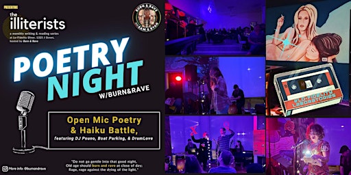 the illiterists: poetry open mic and haiku  battle primary image