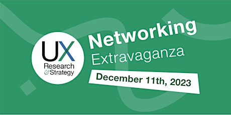 Imagem principal do evento UXRS  Year-End Networking Extravaganza