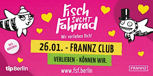 Fisch sucht Fahrrad Berlin | Single Party | 26.01.24 primary image