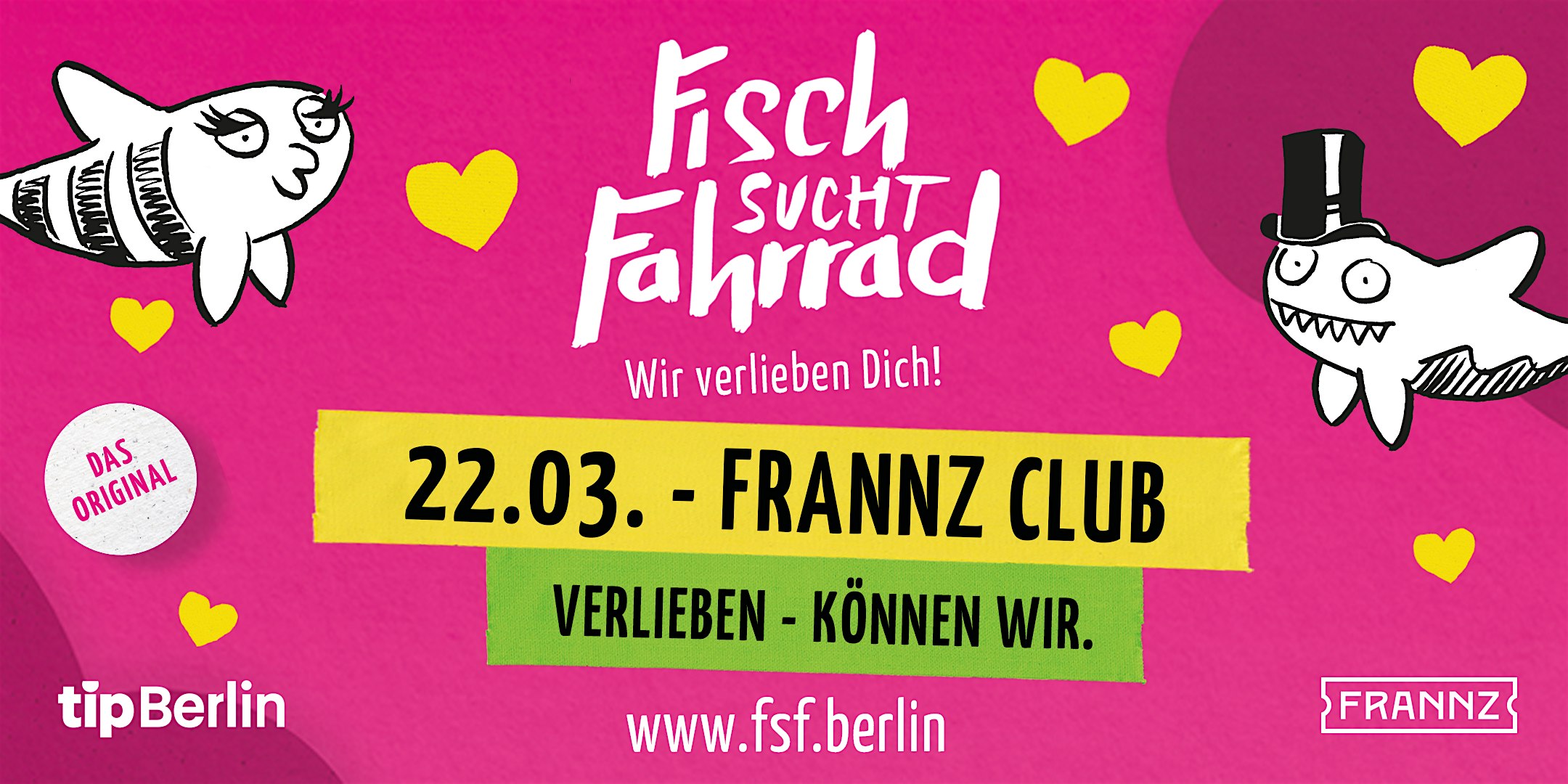Fisch sucht Fahrrad Berlin | Single Party | 22.03.24