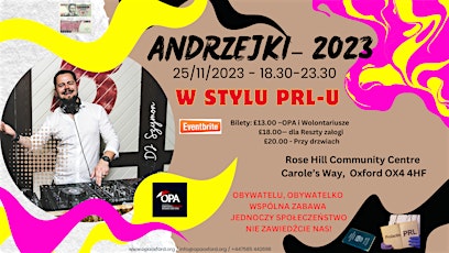 Hauptbild für ANDRZEJKI 2023 - W STYLU PRL-U
