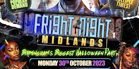 FRIGHT NIGHT MIDLANDS - Birmingham's Biggest Halloween Party primary image