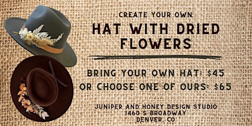 DIY Hats with Dried Florals Workshop  primärbild
