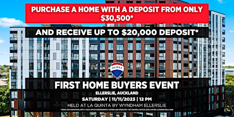RE/MAX First Home Buyers Event - Ellerslie (RECEIVE UP TO $20K*) primary image