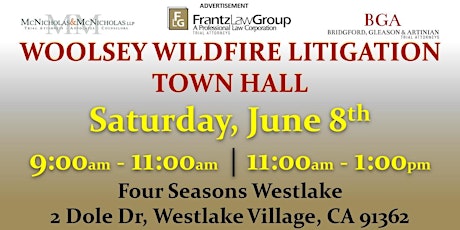 Woolsey Wildfire Litigation Town Hall primary image