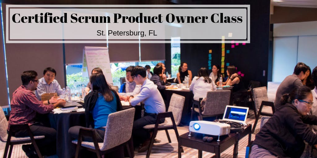 Certified Scrum Product Owner (CSPO) Training Class - in Tampa/ St Pete FL