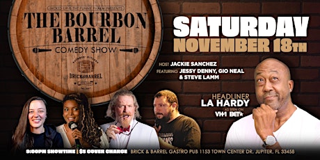 Hauptbild für Comedy Night at Brick and Barrel starring LA Hardy! 11/18