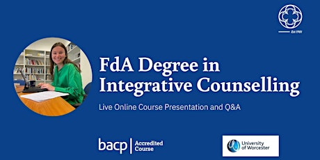 FdA Foundation Degree in Integrative Counselling - Live Course Seminar  primärbild