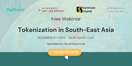 Free Webinar: Tokenization in South-East Asia primary image
