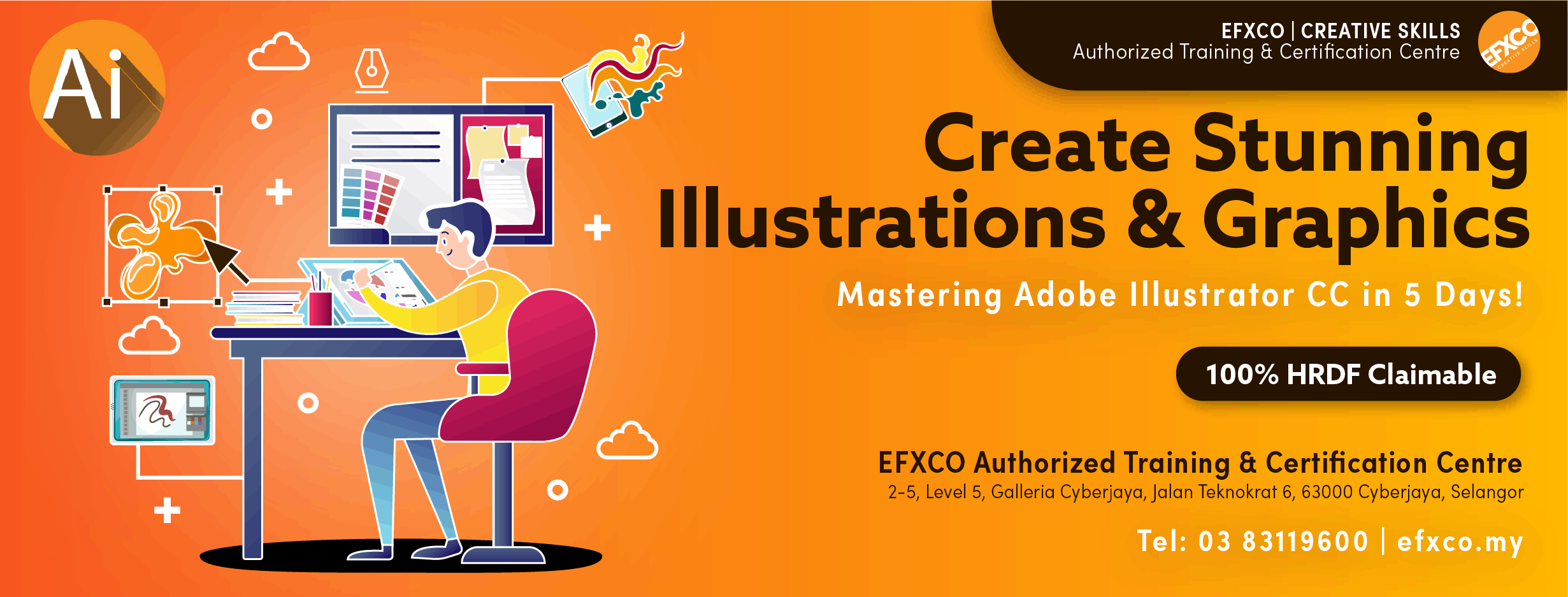 AUTHORISED TRAINING: Mastering Adobe Illustrator CC in 5 days!