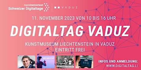 Hauptbild für Eröffnungsveranstaltung Digitaltag in Vaduz 2023