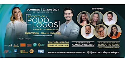 Hauptbild für Encontro de Podólogos Campinas - SP | 3ª Edição