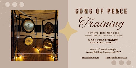 Gong of Peace Practitioner Training Course 3-Day primary image