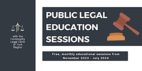 Public Legal Education Sessions with the CLCYR