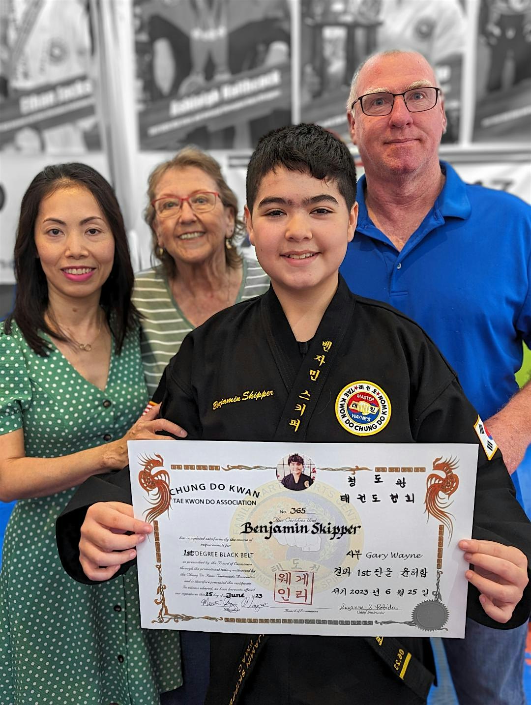 Belt Ceremony for the December 2023 Rank Testers