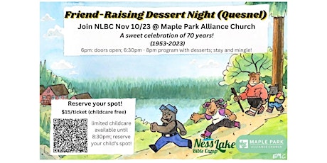 2023 NLBC Friend-Raising Dessert Night (Quesnel location) primary image