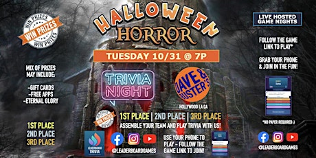 Halloween Horror Trivia at Dave & Buster's! primary image