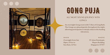 Gong Puja - All Night Sound Journey with Gongs primary image