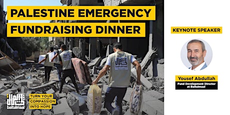 Hauptbild für Palestine Emergency Fundraising Dinner