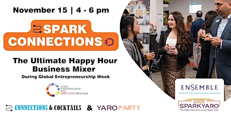 SPARK CONNECTIONS The Ultimate Happy Hour Business Mixer primary image