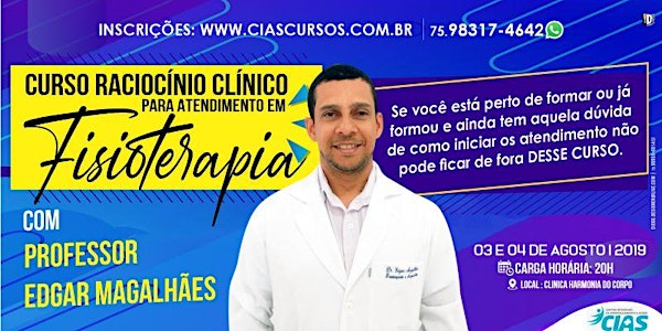 CURSO RACIOCÍNIO CLÍNICO PARA ATENDIMENTO EM FISIOTERAPIA