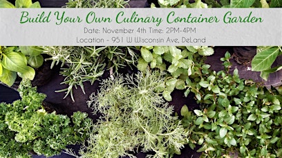 Build Your Own Culinary Container Garden & Make n’ Take Recipe Class primary image