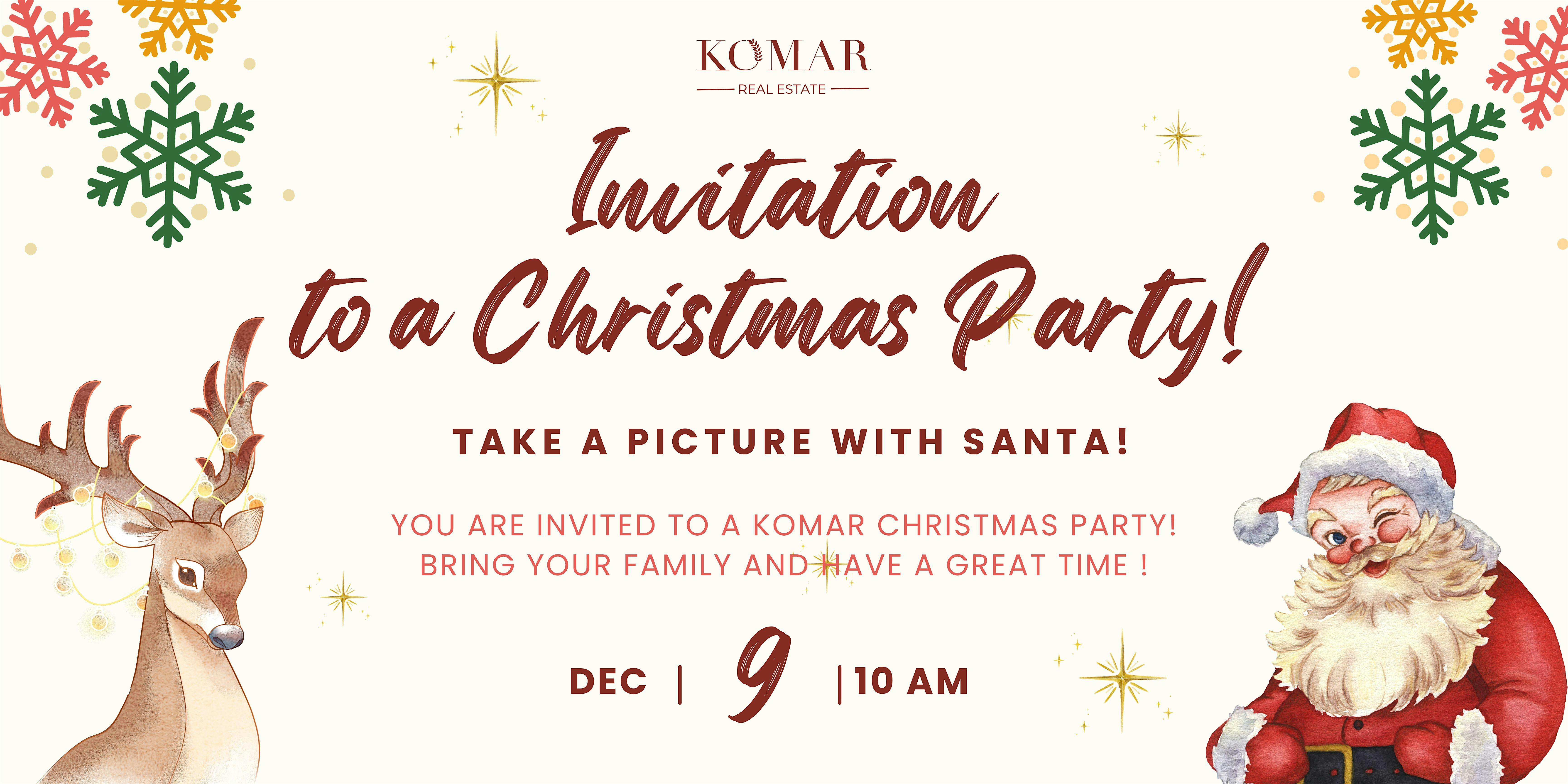 Christmas party with KOMAR
