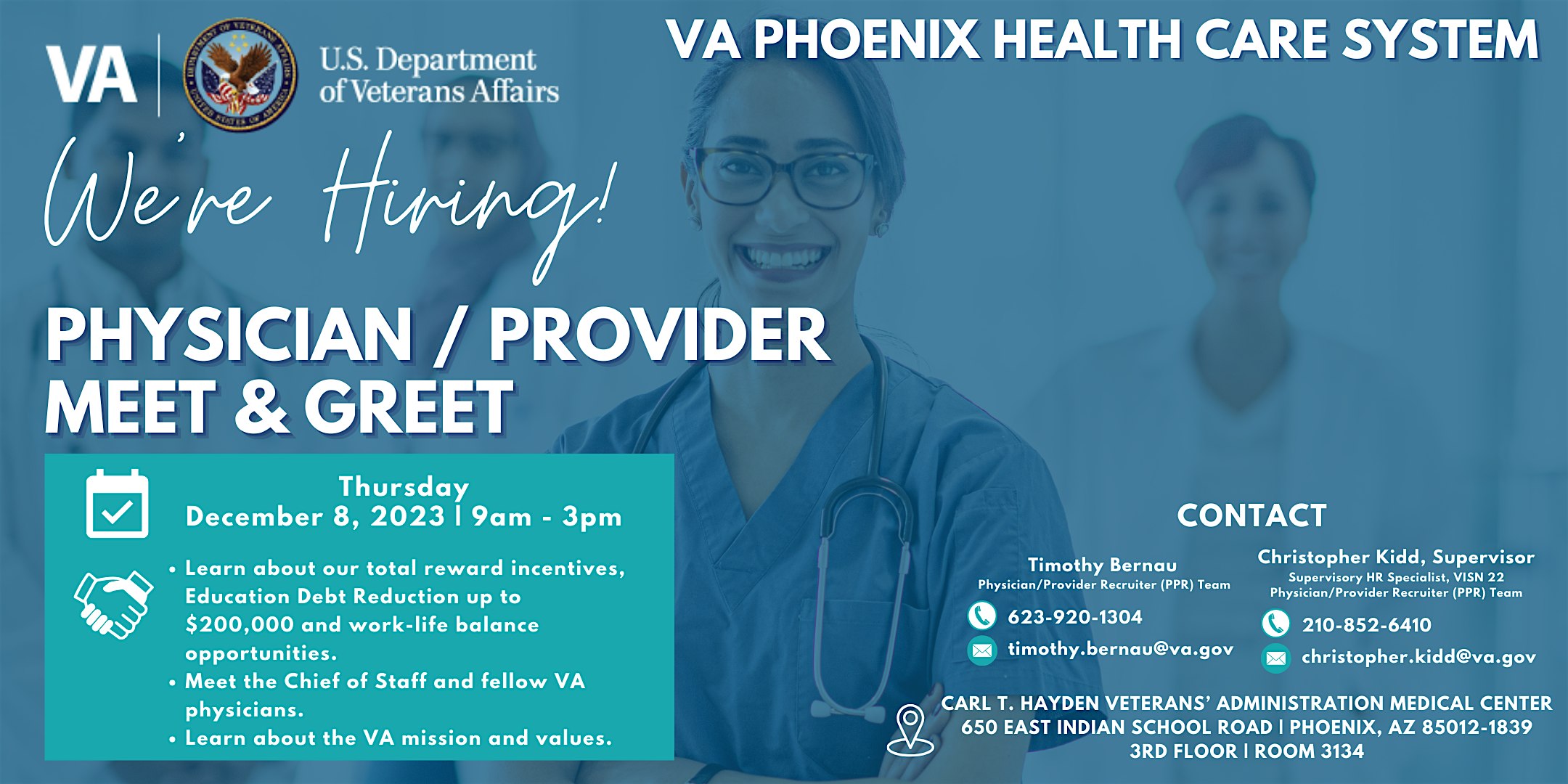 VA Phoenix Health Care System Physician/Provider Meet &amp; Greet