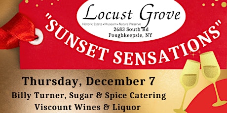 Imagem principal de Sunset Sensations Wine & Food Tasting, Holiday Style!