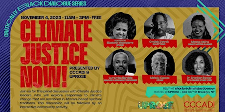 Imagem principal do evento Critically Black Dialogue Series: Climate Justice Now!