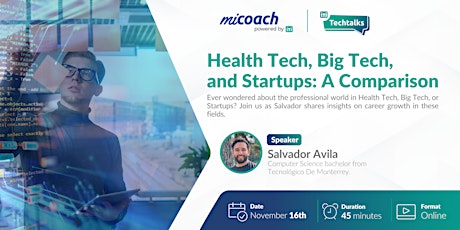 Working for a Health Tech, Big Tech or Startup differences  primärbild