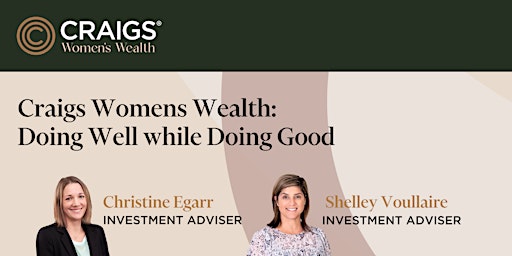 Craigs Women's Wealth: Doing Well while Doing Good | New Plymouth primary image