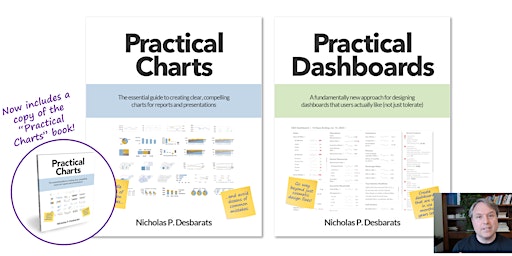 Hauptbild für Nick Desbarats' Practical Charts and Practical Dashboards Online Workshop