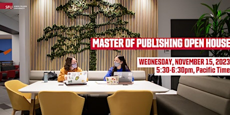 Master of Publishing Open House primary image