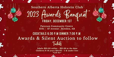 Image principale de Southern Alberta Holstein Club 2023 Awards Night