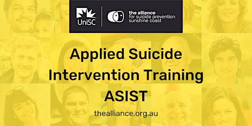 Imagem principal do evento ASIST - suicide intervention skill training
