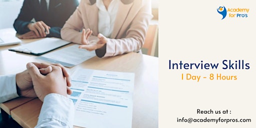 Image principale de Interview Skills 1 Day Training in Irvine, CA