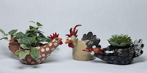 Funky Clay Chicken Plant Pot/Sculpture Workshop primary image