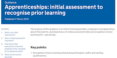 SOLD OUT: Apprenticeship service: Recognised prior learning - second session primary image