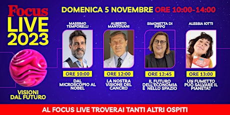 Immagine principale di Focus Live 2023 - 5 novembre dalle 10.00 alle 14.00 