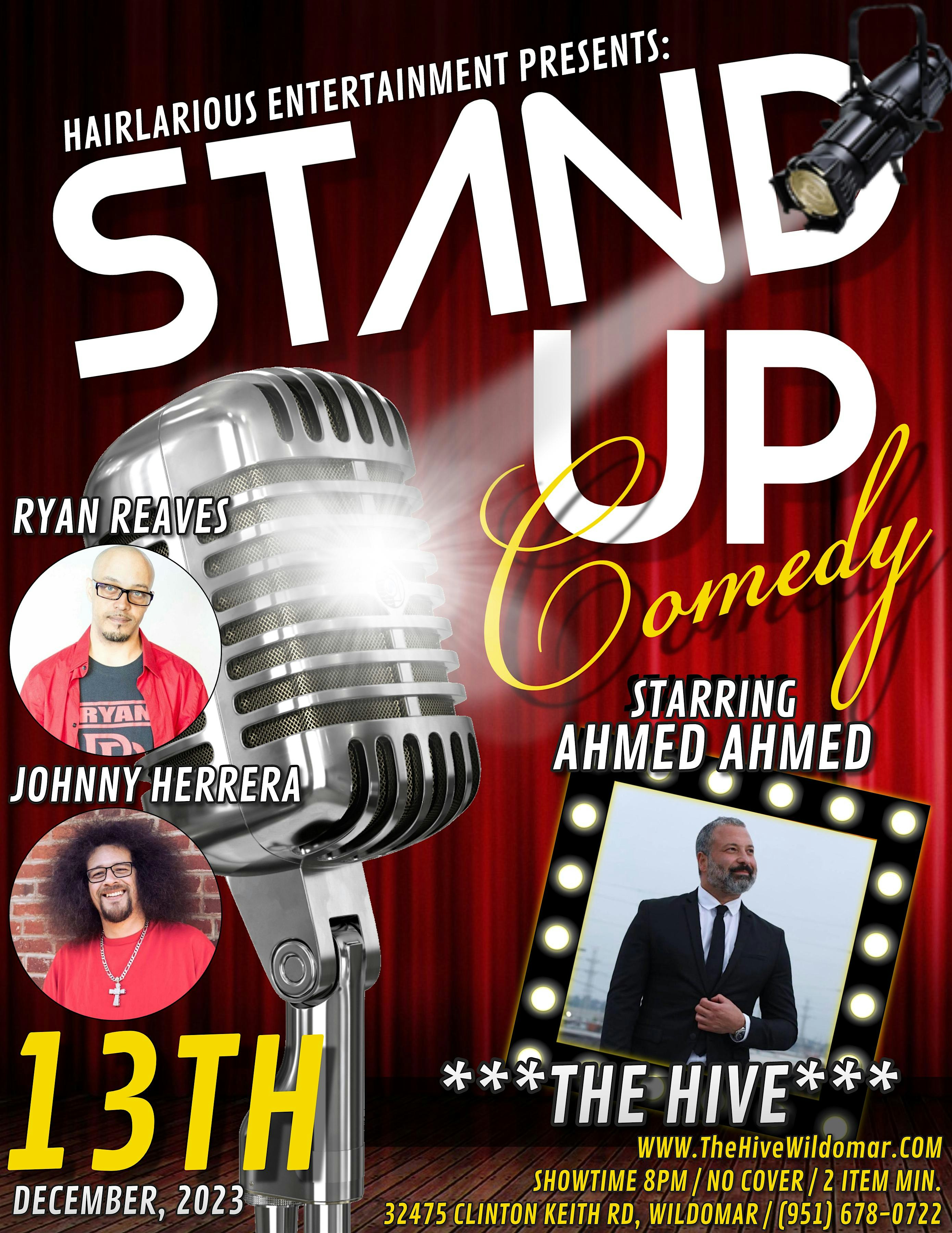 HAIRlarious Comedy Show W/ Ryan Reaves &amp; Ahmed Ahmed