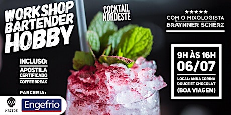 Imagem principal do evento WORKSHOP BARTENDER HOBBY