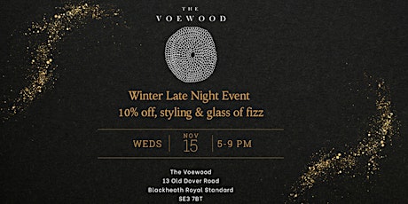 Winter Late Night Enjoy 10% Off, Styling & Drinks primary image