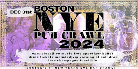 Boston NYE Bar Crawl primary image