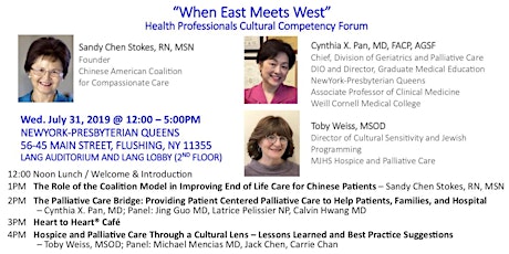 Image principale de “When East Meets West” - Health Professionals Cultural Competency Training