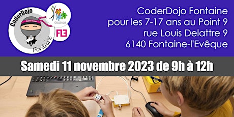 Primaire afbeelding van CoderDojo Fontaine -  11/11/2023