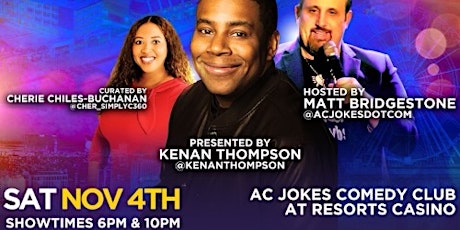 Keenan Thompson Presents Comedy Nov 4. 6 pm and 10pm. Resorts Casino primary image