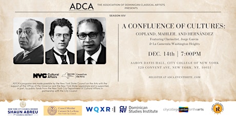Imagem principal do evento A Confluence of Cultures: Copland, Mahler, and Hernández