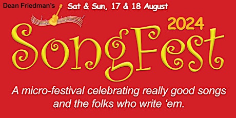 SongFest 2024 - Sat & Sun, 17 & 18 Aug [Rugby]